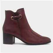 Heavenly Feet Heather Womens Wine Heeled Boot (Click For Details)