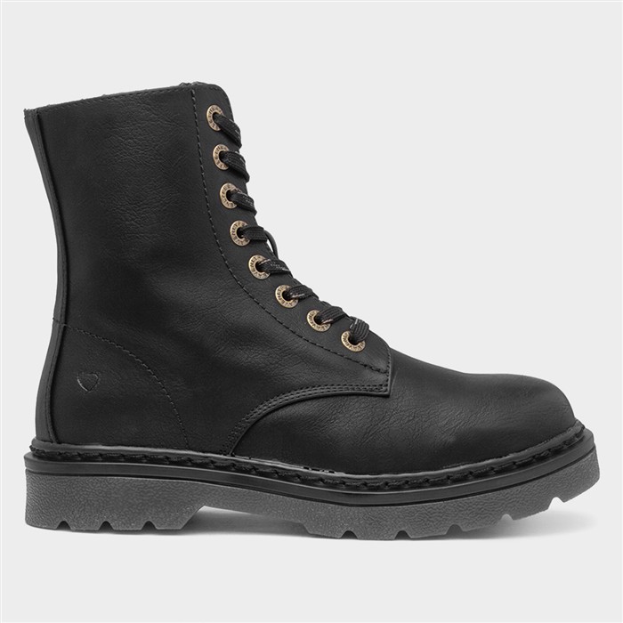Justina2 Womens Black Lace Up Boot