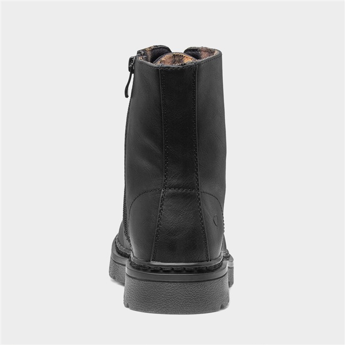 Justina2 Womens Black Lace Up Boot