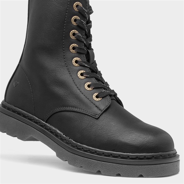 Justina2 Womens Black Lace Up Boot