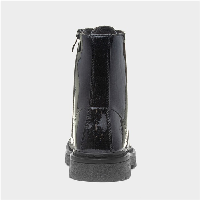 Justina2 Womens Black Glitter Boot