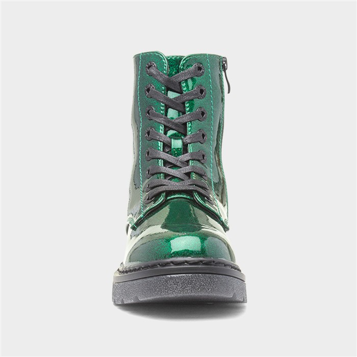 Justina2 Womens Emerald Lace Up Boot