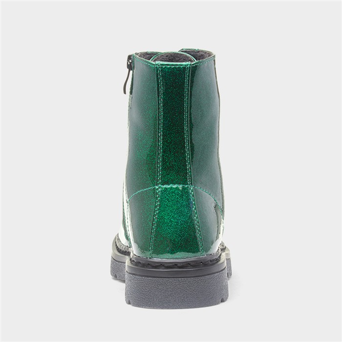 Justina2 Womens Emerald Lace Up Boot