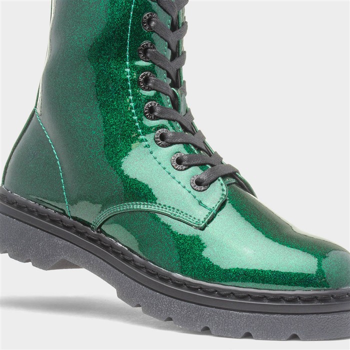 Justina2 Womens Emerald Lace Up Boot