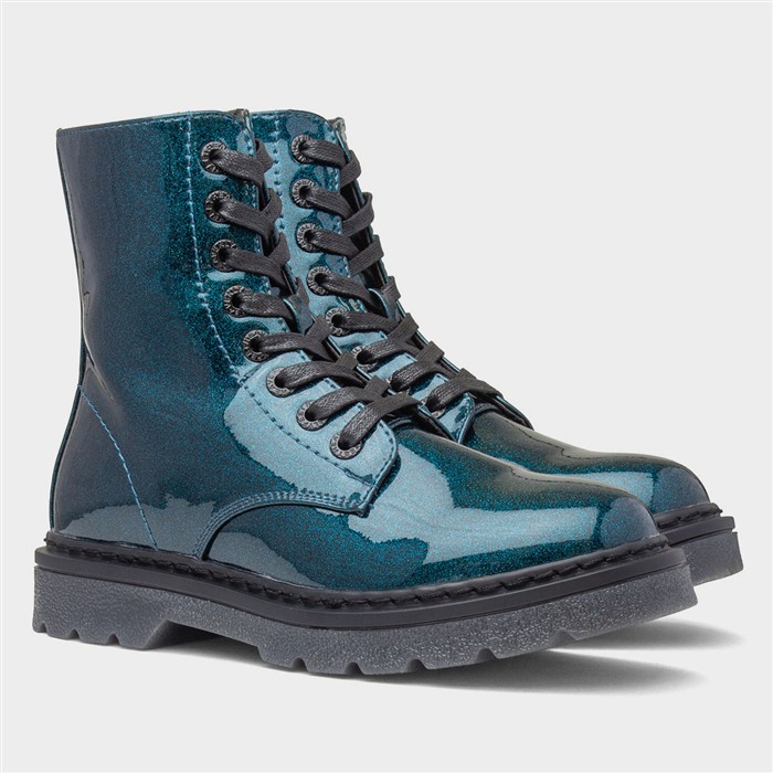 Justina2 Womens Ocean Glitter Boot