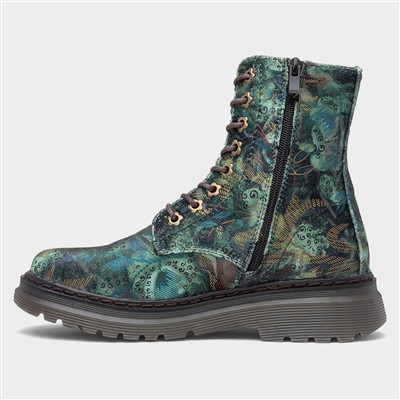 Eva Jungle Womens Green Boot