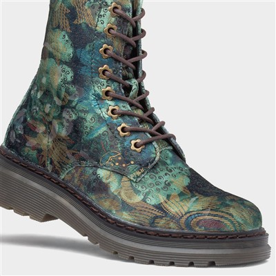 Eva Jungle Womens Green Boot