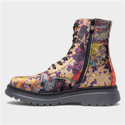 Lotte Womens Multi Floral Boot