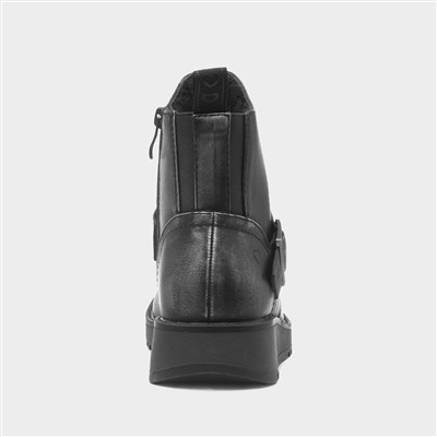 Cherish Womens Pewter Wedge Boot