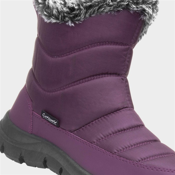 Longleat Womens Purple Waterproof Boot