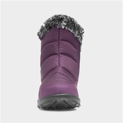 Longleat Womens Purple Waterproof Boot