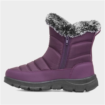 Longleat Womens Purple Waterproof Boot