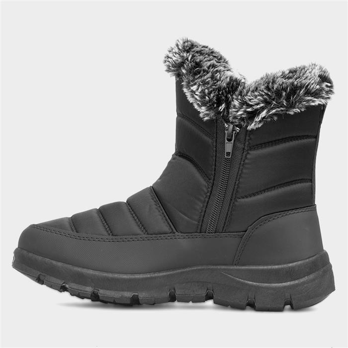 Longleat Womens Black Snow Boot