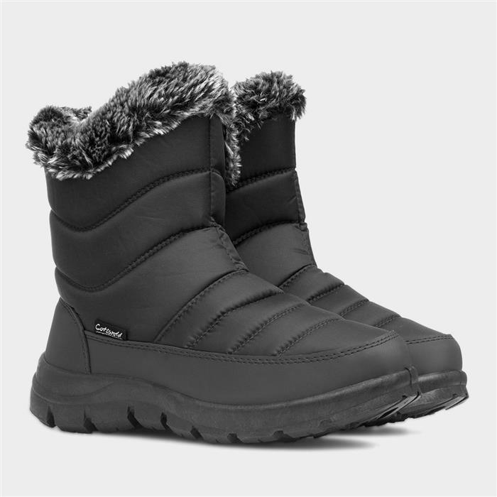 Longleat Womens Black Snow Boot