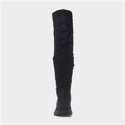 Noa Womens Black High Leg Boot