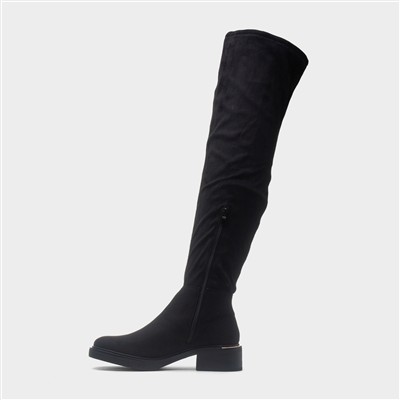 Noa Womens Black High Leg Boot