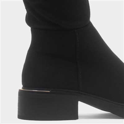 Noa Womens Black High Leg Boot