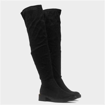 Noa Womens Black High Leg Boot