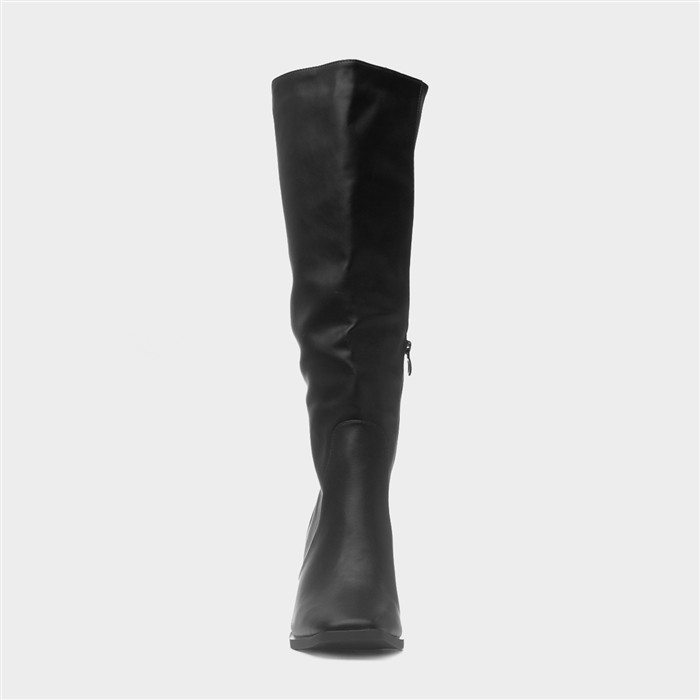 Paige Womens Black Heeled Boot