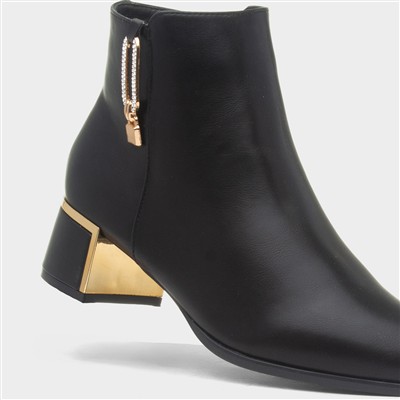 Elsie Womens Black Ankle Boot