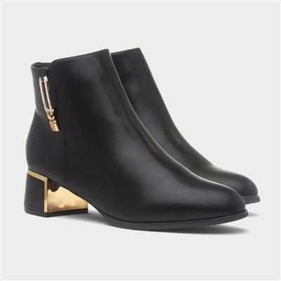 Elsie Womens Black Ankle Boot