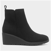 Truffle Collection Laila Womens Black Wedge Boots (Click For Details)