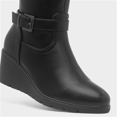 Tova Womens Black High Leg Boot