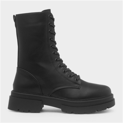 Ema Womens Black Lace Up Boot