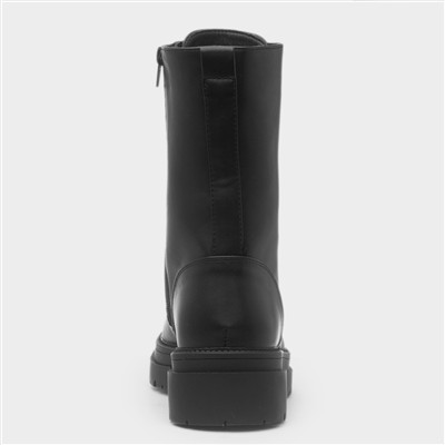 Ema Womens Black Lace Up Boot