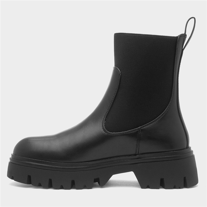 Edyn Womens Black Chelsea Boot