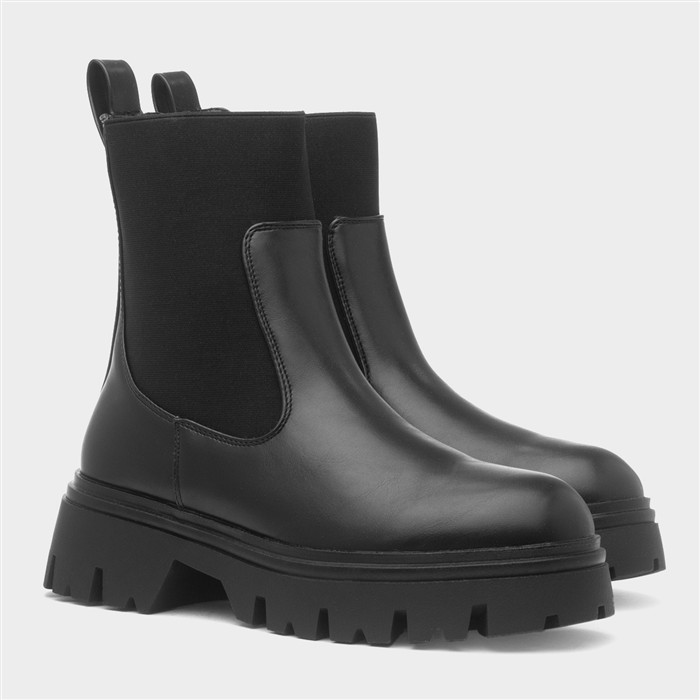 Edyn Womens Black Chelsea Boot