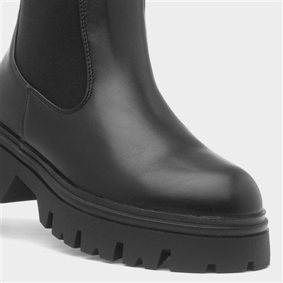 Edyn Womens Black Chelsea Boot