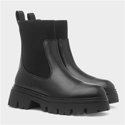 Edyn Womens Black Chelsea Boot
