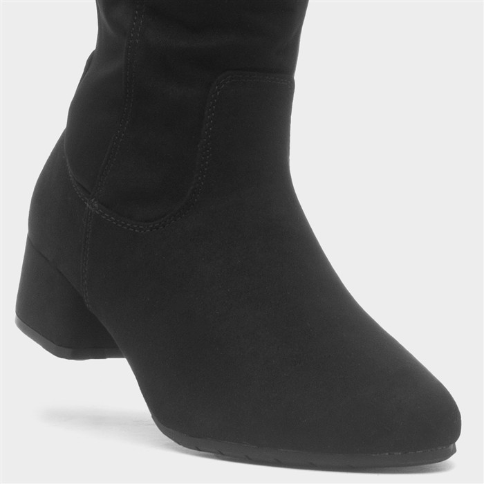 Ceci Womens Black Wide Fit Boot