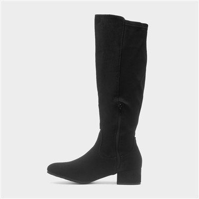 Ceci Womens Black Zip Up Boot