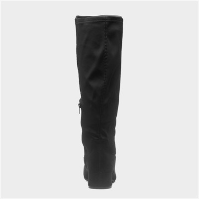 Ceci Womens Black Zip Up Boot