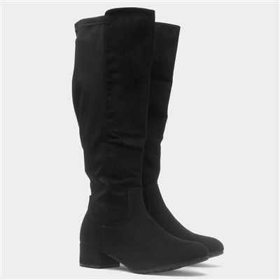 Ceci Womens Black Zip Up Boot