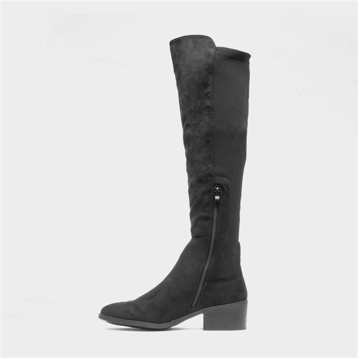 Jade Womens Black High Leg Boot