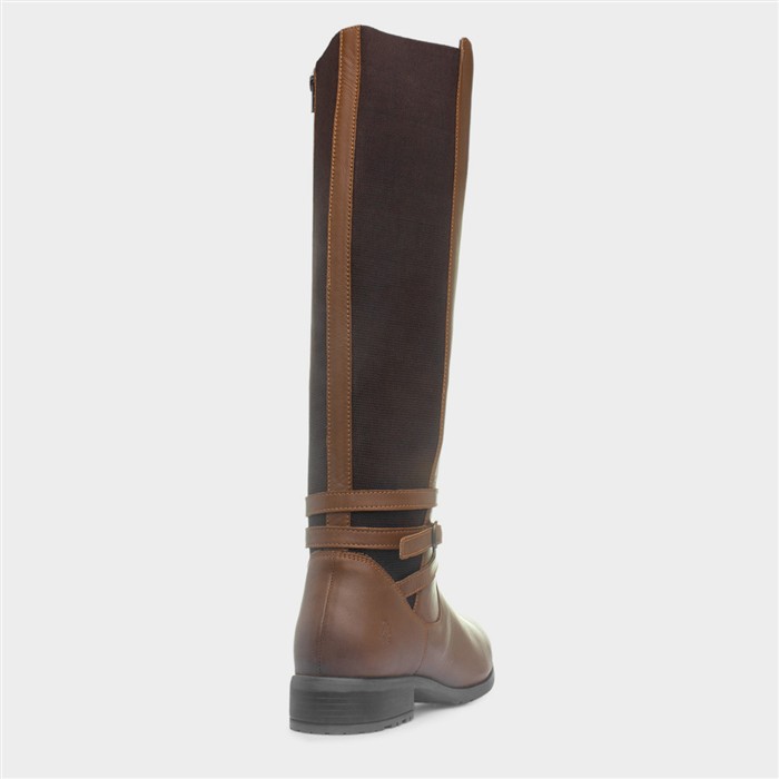 Vanessa Womens Tan Leather Boot