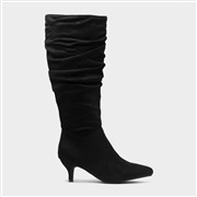 Krush Adelyn Womens Black Wider Fit Knee High Boot (Click For Details)