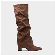Krush Tammy Womens Mocha Knee High Heeled Boot (Click For Details)