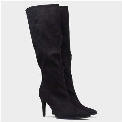 Brandi Womens Black Knee High Boot