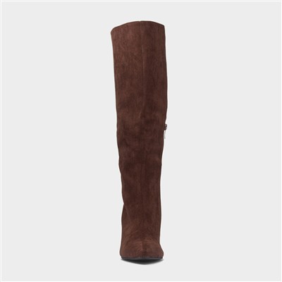 Brandi Womens Chocolate Knee High Boot