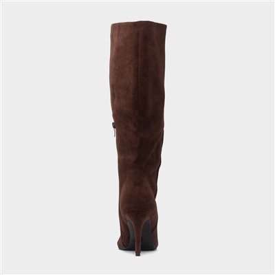 Brandi Womens Chocolate Knee High Boot