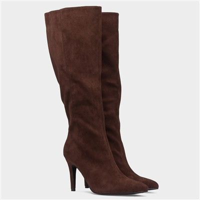 Brandi Womens Chocolate Knee High Boot