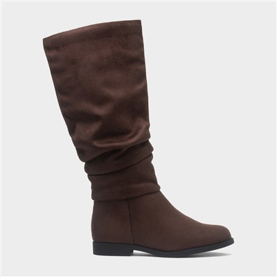 Davina Womens Brown Knee High Boot