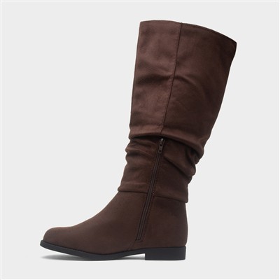 Davina Womens Brown Knee High Boot