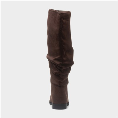Davina Womens Brown Knee High Boot