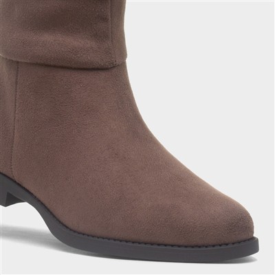 Davina Womens Taupe Knee High Boot