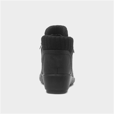 Virgo Womens Black Ankle Boot